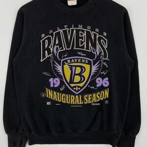 1996 Baltimore Ravens Sweatshirt Inaugural Season Classicretro